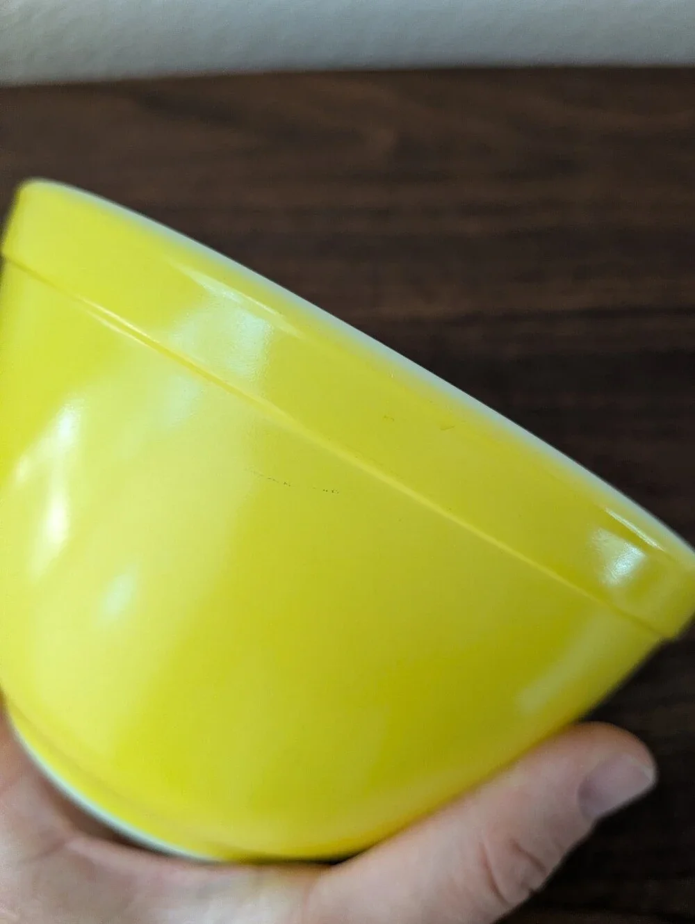 Vintage Pyrex Yellow Bowl 401  1 1/2 pt Small Nesting Bowl Excellent Condition